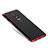 Silikon Schutzhülle Ultra Dünn Tasche Durchsichtig Transparent T02 für OnePlus 6 Rot