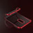 Silikon Schutzhülle Ultra Dünn Tasche Durchsichtig Transparent T02 für OnePlus 6 Rot