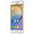 Silikon Schutzhülle Ultra Dünn Tasche Durchsichtig Transparent T02 für Samsung Galaxy J7 Prime Gold