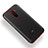 Silikon Schutzhülle Ultra Dünn Tasche Durchsichtig Transparent T02 für Xiaomi Pocophone F1 Rot