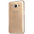 Silikon Schutzhülle Ultra Dünn Tasche Durchsichtig Transparent T03 für Samsung Galaxy On5 Pro Gold