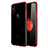 Silikon Schutzhülle Ultra Dünn Tasche Durchsichtig Transparent V02 für Apple iPhone Xs Rot