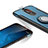 Silikon Schutzhülle und Kunststoff Tasche mit Fingerring Ständer für Huawei Nova 2i Blau