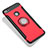 Silikon Schutzhülle und Kunststoff Tasche mit Fingerring Ständer für Xiaomi Redmi 3X Rot