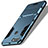Silikon Schutzhülle und Kunststoff Tasche mit Ständer für Huawei Enjoy 7S Blau