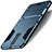 Silikon Schutzhülle und Kunststoff Tasche mit Ständer für Huawei G10 Blau