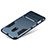 Silikon Schutzhülle und Kunststoff Tasche mit Ständer für Samsung Galaxy C8 C710F Cyan