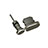 Staubschutz Stöpsel Passend Lightning USB Jack J01 für Apple iPad 4 Schwarz