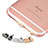 Staubschutz Stöpsel Passend Lightning USB Jack J04 für Apple iPad Mini Gold