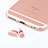 Staubschutz Stöpsel Passend Lightning USB Jack J04 für Apple iPhone XR Rosegold