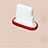 Staubschutz Stöpsel Passend Lightning USB Jack J07 für Apple iPhone 12 Mini Rot