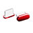 Staubschutz Stöpsel Passend USB-C Jack Type-C Universal H06 Rot