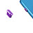 Staubschutz Stöpsel Passend USB-C Jack Type-C Universal H13 für Apple iPhone 15 Plus Violett
