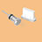 Staubschutz Stöpsel Passend USB Jack Android Type-C Universal Silber