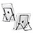 Tablet Halter Halterung Universal Tablet Ständer T20 für Microsoft Surface Pro 4 Schwarz