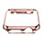 Tasche Luxus Aluminium Metall Rahmen für Apple iWatch 3 42mm Rosa