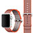 Uhrenarmband Milanaise Band Armbanduhren für Apple iWatch 4 44mm Orange