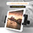 Universal Faltbare Ständer KFZ Halter Halterungung Rücksitz Tablet Halter Halterung B02 für Apple iPad Air Schwarz