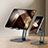 Universal Faltbare Ständer Tablet Halter Halterung Flexibel D05 für Samsung Galaxy Tab S7 Plus 5G 12.4 SM-T976 Schwarz