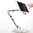 Universal Faltbare Ständer Tablet Halter Halterung Flexibel H07 für Apple iPad Pro 10.5 Weiß