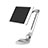 Universal Faltbare Ständer Tablet Halter Halterung Flexibel H14 für Apple iPad Pro 12.9 Weiß