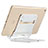 Universal Faltbare Ständer Tablet Halter Halterung Flexibel K14 für Huawei MediaPad T5 10.1 AGS2-W09 Silber
