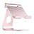 Universal Faltbare Ständer Tablet Halter Halterung Flexibel K15 für Apple iPad 4 Rosegold