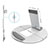 Universal Faltbare Ständer Tablet Halter Halterung Flexibel K16 für Huawei MateBook HZ-W09 Silber