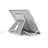 Universal Faltbare Ständer Tablet Halter Halterung Flexibel K21 für Huawei MediaPad M3 Lite 8.0 CPN-W09 CPN-AL00 Silber
