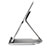 Universal Faltbare Ständer Tablet Halter Halterung Flexibel K21 für Samsung Galaxy Tab A 9.7 T550 T555 Silber