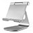 Universal Faltbare Ständer Tablet Halter Halterung Flexibel K23 für Apple iPad 10.2 (2020) Silber