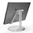 Universal Faltbare Ständer Tablet Halter Halterung Flexibel K24 für Apple iPad 10.2 (2020) Silber
