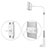 Universal Faltbare Ständer Tablet Halter Halterung Flexibel T33 für Xiaomi Mi Pad Silber