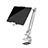 Universal Faltbare Ständer Tablet Halter Halterung Flexibel T43 für Huawei MateBook HZ-W09 Silber