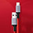 USB Ladekabel Kabel C03 für Apple iPhone Xs Max Rot