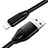 USB Ladekabel Kabel C04 für Apple iPad 10.2 (2020) Schwarz