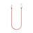 USB Ladekabel Kabel C06 für Apple iPhone SE3 (2022) Rosa Petit