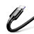 USB Ladekabel Kabel C07 für Apple iPad 10.2 (2020) Schwarz