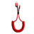 USB Ladekabel Kabel C08 für Apple iPhone 6 Plus Rot