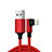 USB Ladekabel Kabel C10 für Apple iPhone 5S Rot