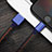 USB Ladekabel Kabel D01 für Apple iPad 10.2 (2020) Blau