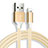 USB Ladekabel Kabel D04 für Apple iPhone 13 Pro Gold