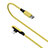 USB Ladekabel Kabel D10 für Apple iPhone 12 Gelb