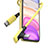 USB Ladekabel Kabel D10 für Apple iPhone 13 Pro Gelb