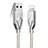 USB Ladekabel Kabel D13 für Apple iPhone 14 Plus Silber