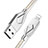 USB Ladekabel Kabel D13 für Apple iPhone 14 Plus Silber