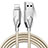 USB Ladekabel Kabel D13 für Apple iPhone SE3 (2022) Silber Petit