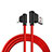 USB Ladekabel Kabel D15 für Apple iPad 10.2 (2020) Rot