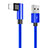 USB Ladekabel Kabel D16 für Apple iPad Pro 12.9 (2018) Blau