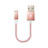 USB Ladekabel Kabel D18 für Apple iPad Mini 3 Rosegold
